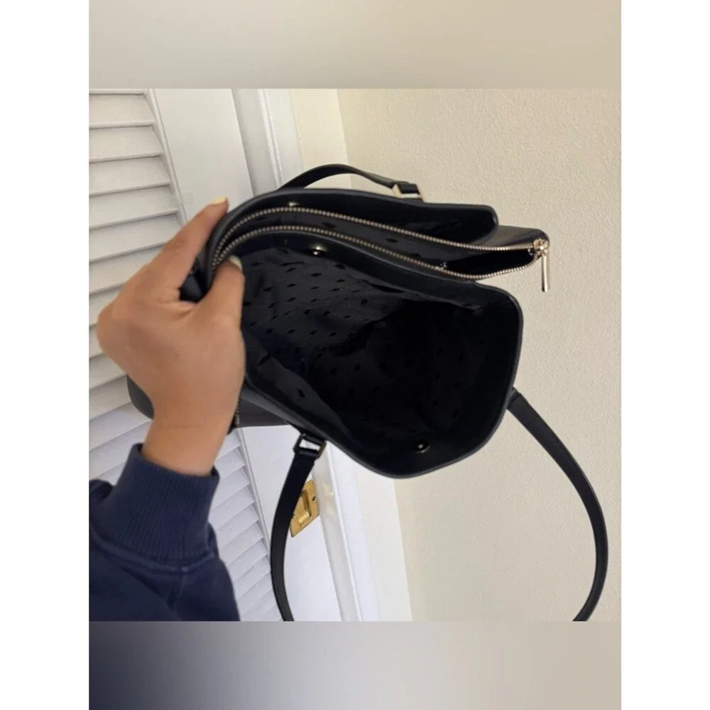 Kate Spade Monet Large Triple Compartment Tote Black